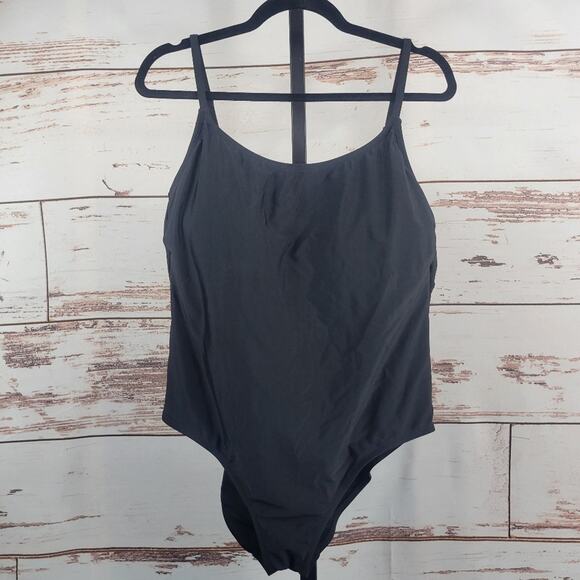 Hurley one piece swimsuit black strappy size XXL - Picture 1 of 6